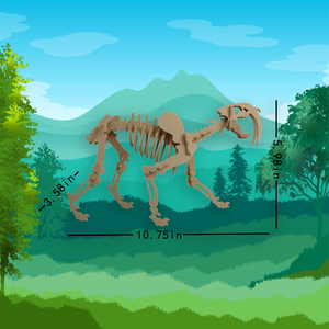 Einzigartiges 3D-Puzzle für Säbelzahn <span class=keywords><strong>tiger</strong></span> für Kinder, lustige DIY-Montage, steigert die Kreativität - Product Image 4