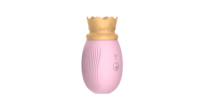 Voll wasserdichtes Sexspielzeug für weibliches USB-Aufladen 2-in-1-Vibrator mit 10 Frequencies Lecken Saugen stimuliert Nippel klitoris