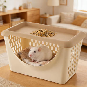 Plastic Storage Bins Stackable With Lid Rectangle <b>Toy</b> <b>Organizer</b> Desktop Container For Children Pet Bed 8231 Taizhou - Product Image 2