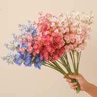 Fleur artificielle de delphinium à tige unique pour arrangement floral de mariage, décoration de maison et d'hôtel, disponible en gros et sur mesure