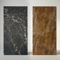 Dalle de pierre ultra-mince rétroéclairée élégante 2820x1220mm, grand format, pour plan de travail de cuisine et salle à manger, ou dessus de table de luxe moderne