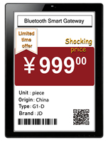 Etiqueta Electrónica de Precio y Etiqueta Digital para Estantes de Tiendas, COMPAX de 9.7 Pulgadas, 4 Colores, Tinta Electrónica, IP65, para Interiores