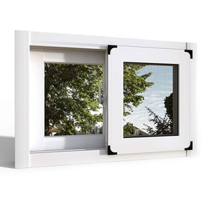 Fenêtres coulissantes en <span class=keywords><strong>PVC</strong></span>/UPVC de style nord-américain, à rupture de pont thermique, double vitrage, écoénergétiques, design moderne, pour usage extérieur en hôtel - Product Image 1