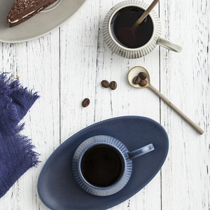 <span class=keywords><strong>Tasse</strong></span> à café en titane et soucoupe longue, Design élégant, italien expression long, 120ML - Product Image 3