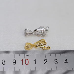 Collar de Plata de Ley S925 Hecho a Mano con Colgante Barroco de 3 Flores y Perla de Forma Especial, Collar DIY 1408 para Mujer, Colgantes de Perlas, Accesorios - Product Image 3