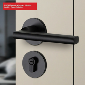 Set di Quattro Pezzi per Serratura Moderna Minimalista Flower Carpenter (Corpo Serratura, Fermaporta) per <span class=keywords><strong>Porte</strong></span> <span class=keywords><strong>Interne</strong></span> in Legno - Product Image 2