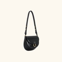 Sac bandoulière en cuir pour femme avec rabat, fermeture magnétique à bouton, léger, design rétro classique, à porter sous le bras ou en bandoulière