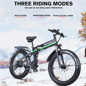 Bicicleta Eléctrica Plegable SHENGMILO MX01 <span class=keywords><strong>2022</strong></span> de 26 Pulgadas con Suspensión Completa, Neumáticos Gruesos, 1000 Vatios, Bicicleta Eléctrica Todoterreno - Product Image 5