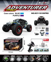 Coche de Control Remoto 4x4 RC Monster Truck a Escala 1/16, 4WD RTR con Motor sin Escobillas, Control Remoto, SCY-16101PRO, Hiper Alta Velocidad 70KM/H
