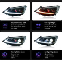 Phare LED pour Nissan NV200 2010-2018 – Amélioration avec feux de jour DRL, clignotants et projecteur, ensemble complet