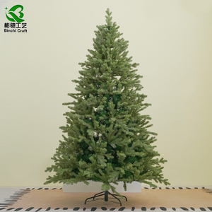 하이 퀄리티 진짜 느낌 전체 PE 가문비 나무 전나무 크리스마스 트리 축제 장식을 위한 90CM ~ 240CM - Product Image 6