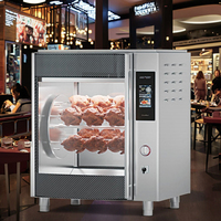 Four à rôtir électrique commercial en acier inoxydable intelligent à air chaud pour restaurants et centres commerciaux, équipement de cuisson rôtie