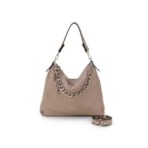 High Quality Calf Leather Crossbody Bag With Extra Strap And Chain Made In Italy For Women