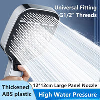Pommeau de Douche Portable Filtrant en Plastique ABS, 4 Fonctions, Économie d'Eau, Haute Pression pour Projets Hôteliers et Salles de Bain