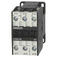 J7kn-40 24d Contactor, 18.5 Kw, Coil 24v Dc, Contact 40 A, 3 Pole, No, J7kn Series