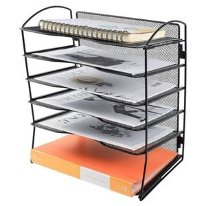 6-Tier Letter <b>Tray</b> <b>Organiser</b> <b>Paper</b> Filing <b>Tray</b> for Office Desk, File Holder with Stackable Filing <b>Trays</b> - Product Image 1