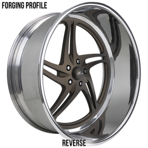 YHS-327 Billet Specialties SLG65 - STEALTH Bronce Mate con Acabado Pulido, <span class=keywords><strong>Llantas</strong></span> Forjadas de Aleación de 22, 24, 26 y 28 Pulgadas, Borde Profundo, 5 Pernos - Product Image 1