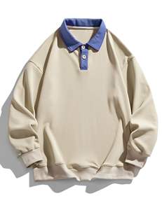 Ensemble de survêtement molletonné pour homme, automne, avec sweat-shirt à col zippé, pantalon de survêtement, manches longues, à capuche, coupe oversize, broderie 3D, vêtements pour adultes - Product Image 4