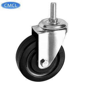 CMCL-ruedas de goma antiestáticas <span class=keywords><strong>3</strong></span> 4 5 pulgadas, ruedas de rueda conductoras eléctricas - Product Image 5