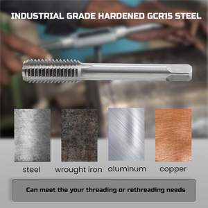 40pcs Metric Tap e <span class=keywords><strong>Die</strong></span> Set Metric <span class=keywords><strong>Standard</strong></span> Threading <span class=keywords><strong>Tool</strong></span> Kit para cortar roscas externas e internas Wrench - Product Image 4