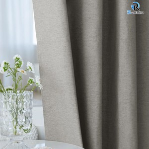 <span class=keywords><strong>Rideau</strong></span> <span class=keywords><strong>de</strong></span> <span class=keywords><strong>douche</strong></span> gris en faux lin 160 GSM, polyester cationique robuste, hydrofuge avec ourlet lesté, fourniture OEM pour hôtels - Product Image 5