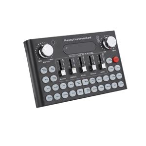 Carte son Yaika F007 d'occasion, version anglaise, pour chant en direct, équipement de diffusion, microphone, haut-parleur sans fil universel, interface USB - Product Image 1