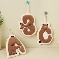 Niedliches Bären-Handtuch zum Aufhängen, Super Saugfähig und Dick - Badezimmer-Handtuch zum Reinigen, Kinder-Handtuch