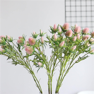 Simulation de fleur artificielle de bonne qualité, 10 têtes, <span class=keywords><strong>Eryngium</strong></span> <span class=keywords><strong>Foetidum</strong></span>, décoration florale de salon - Product Image 6