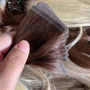 Nuovo Design di Alta Qualità, Extension per Capelli con Nastro Adesivo Invisibile Senza Cuciture, Marrone Chiaro, Vendita all'Ingrosso di Capelli Remy - Product Image 4