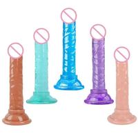 Mini gode réaliste populaire avec ventouse gros gode énormes adultes point G godes de masturbateur féminin pour les femmes