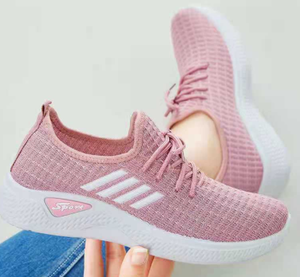 2024 nuevas zapatillas de deporte para mujer, calcetín personalizado transpirable barato, zapatos deportivos para caminar, zapatillas de <span class=keywords><strong>cuña</strong></span> para mujer - Product Image 5