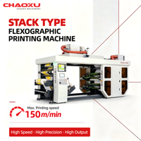 Machine d'impression flexographique pour gobelets en papier, machine d'impression flexo 4 couleurs pour sacs en papier