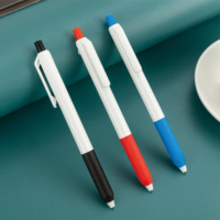 Ensemble de stylos gel à pointe bille en plastique de haute qualité AIHAO, encre rouge et bleue 0,7 mm, 25 pièces, logo personnalisé pour usage au bureau et à l'école