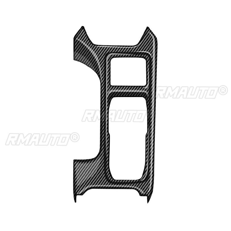 Cache de garniture de levier de vitesse droit aspect fibre de carbone