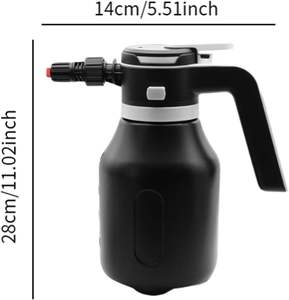 Bouteille pulvérisateur à mousse électrique 1,5 L Nettoyage ménager Lavage de voiture Pulvérisateur à pression d'air portable en plastique pour utilisation en jardin Modèle E33 - Product Image 2