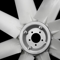 Ventilateur de refroidissement industriel à 8 pales en nylon, lame de compresseur d'air à vis OEM ODM KEYLEADER, diamètre 240-709 mm, débit d'air 282-27849 m³/h