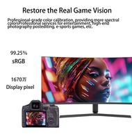 Écran 240Hz 34 pouces Moniteur à écran incurvé 4K Moniteur incurvé ultra large Moniteur d'ordinateur de jeu PC