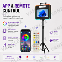 Cabina de Fotos DSLR con Control Remoto Inalámbrico, Pantalla Táctil de 15.6 Pulgadas, Trípode, Kiosco para Selfies, para Alquiler en Eventos