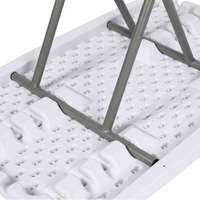 Table à manger rectangulaire pliable en plastique, légère, moderne, simple, pour la maison, style coréen, réglable en hauteur
