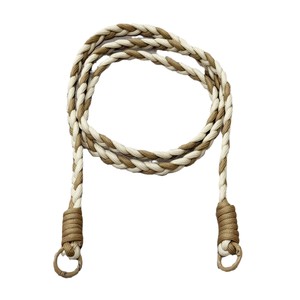 Cuerda para saltar trenzada amarilla y morada, 2,5 m, nailon duradero para fitness en casa, unisex - Product Image 5