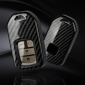 Étui de protection pour clé de voiture intelligente, <span class=keywords><strong>porte</strong></span>-clés pour <span class=keywords><strong>Honda</strong></span> Accord <span class=keywords><strong>Civic</strong></span> CRV HRV Jazz Insight Pilot Passport Ridgeline, noir transparent - Product Image 4