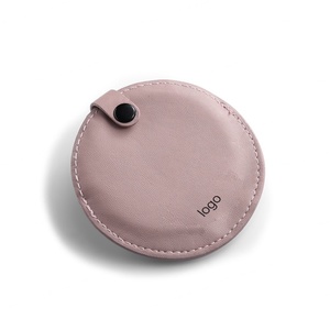 High Quality Designer Brand Small Round Metal <b>Compact</b> Cosmetic <b>Mirror</b> with Pouch - Product Image 3