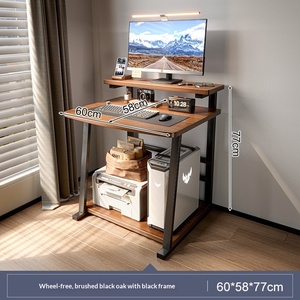 Wood <strong>Computer</strong> Desk Small Household Mini Mobile Learning Laptop <strong>Table</strong> <strong>Simple</strong> Bedside <strong>Table</strong> for Small Apartment Bedroom - Product Image 1