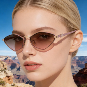 Dolce & Gabbana Lunettes de soleil polygonales pour femme, monture en métal noir, protection UV400, pare-soleil classe 2 DG-98297 - Product Image 5