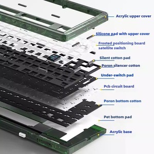 Clavier mécanique LEOBOG K81 Pro 75% KIT 3 modes sans fil RGB pour jeux, interrupteurs interchangeables de type <span class=keywords><strong>MX</strong></span> pour Win/Mac - Product Image 4