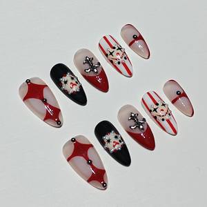 Uñas Postizas de Diseño de Moda Muhaha: Payaso Absurdo - Product Image 1