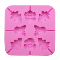 279 sans BPA qualité alimentaire 8 cavités mignon noël Silicone sucette moule dur bonbons gâteau outil cuisine fournitures cuisson moule résine