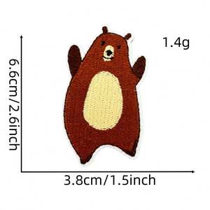 Parches Termoadhesivos con Bordado de Animales Adorables: Ardillas, Mapaches y Zorros - Product Image 5