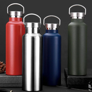 Bouteille d'eau sport grande capacité 600 ml, design portable, thermos en acier inoxydable, flasque isotherme - Product Image 1