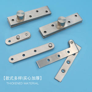 Charnières dissimulées pour portes en bois avec pivots en zinc supérieurs et inférieurs, charnières de porte cachées rotatives à 360 degrés - Product Image 5